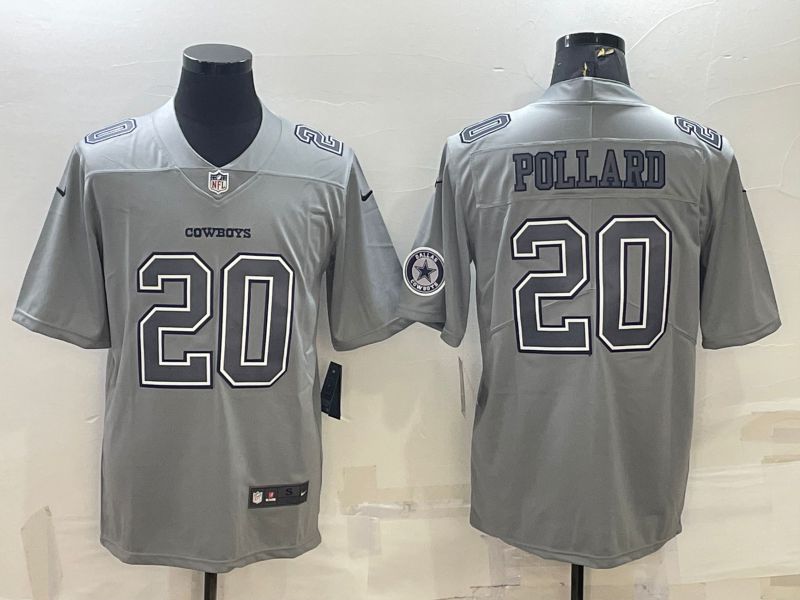 Men Dallas Cowboys #20 Pollard Grey 2022 Nike Limited Vapor Untouchable NFL Jerseys->dallas cowboys->NFL Jersey
